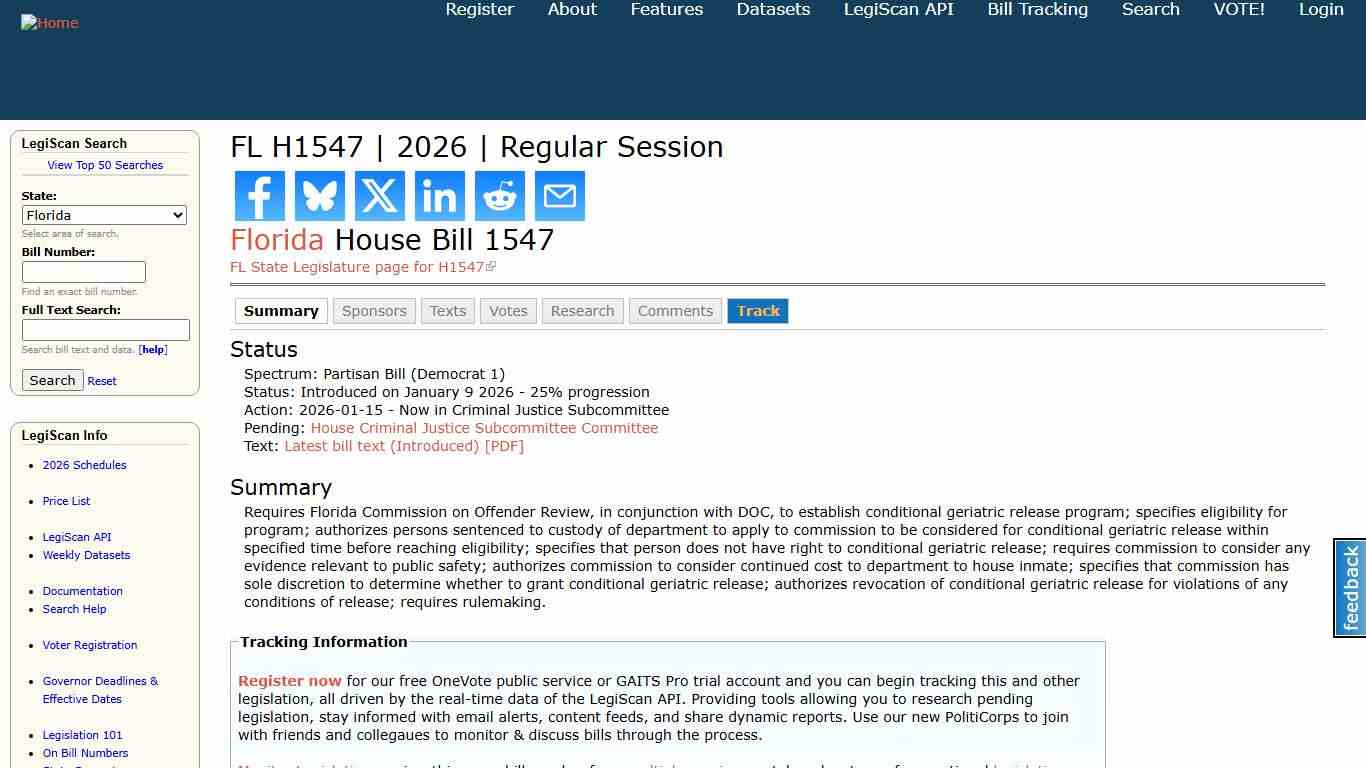 FL H1547 2026 Regular Session LegiScan