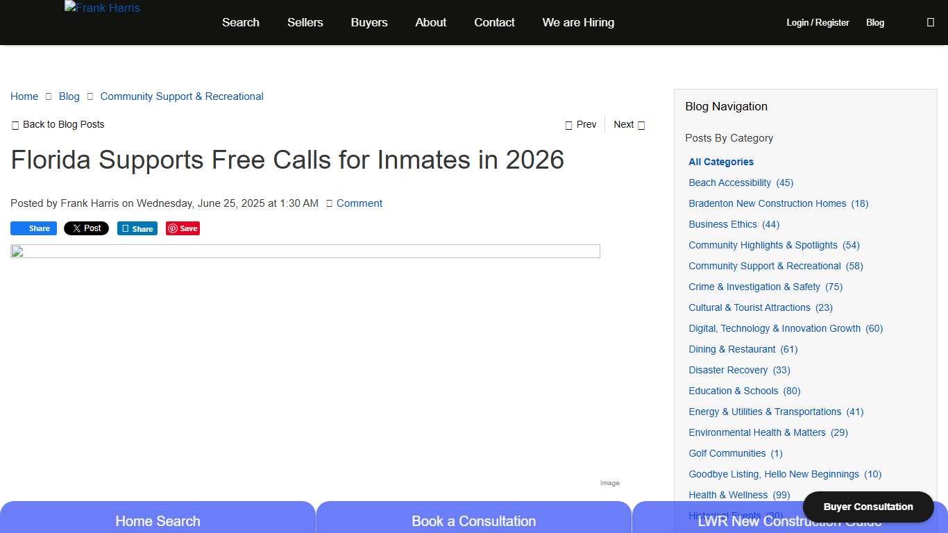 Florida Supports Free Calls for Inmates in 2026